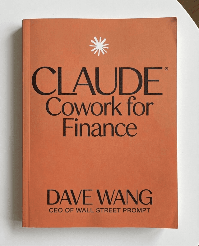 Claude Cowork for Finance Book