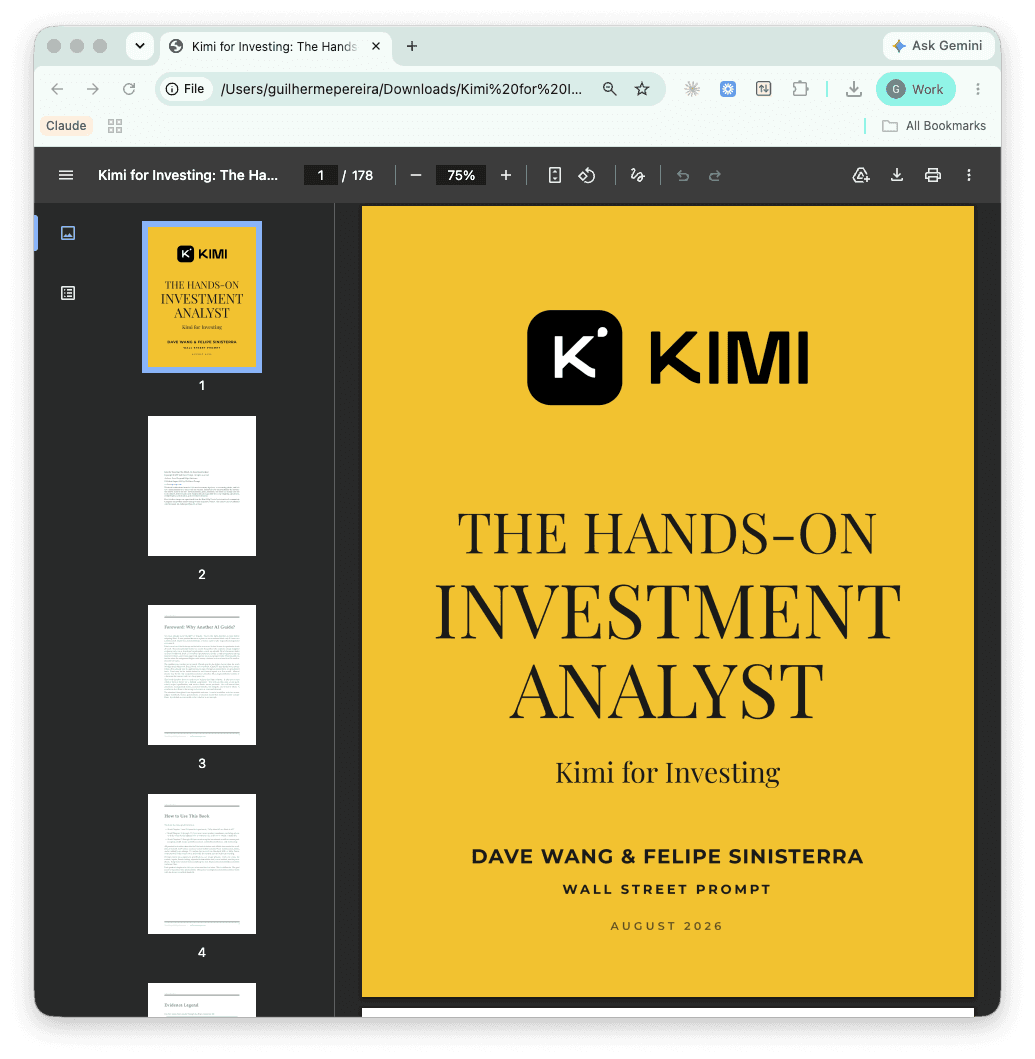 Kimi for Investing