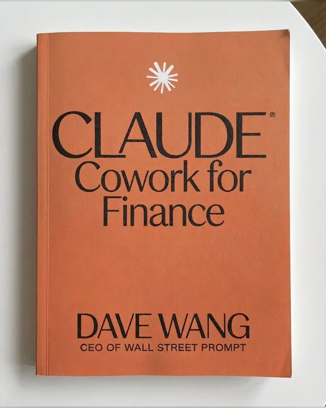 Claude Cowork for Finance Book