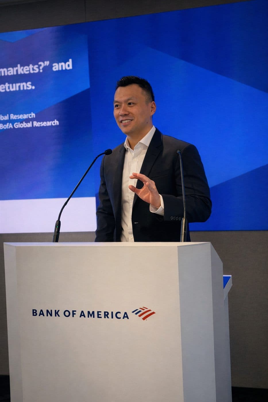 Dave Wang presenting at Bank of America