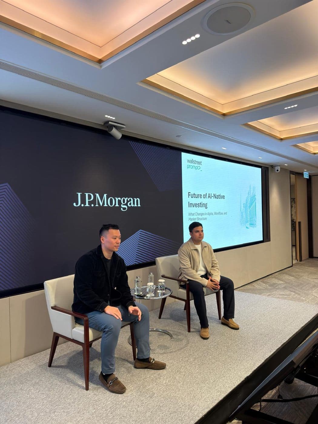 Dave Wang speaking at J.P. Morgan